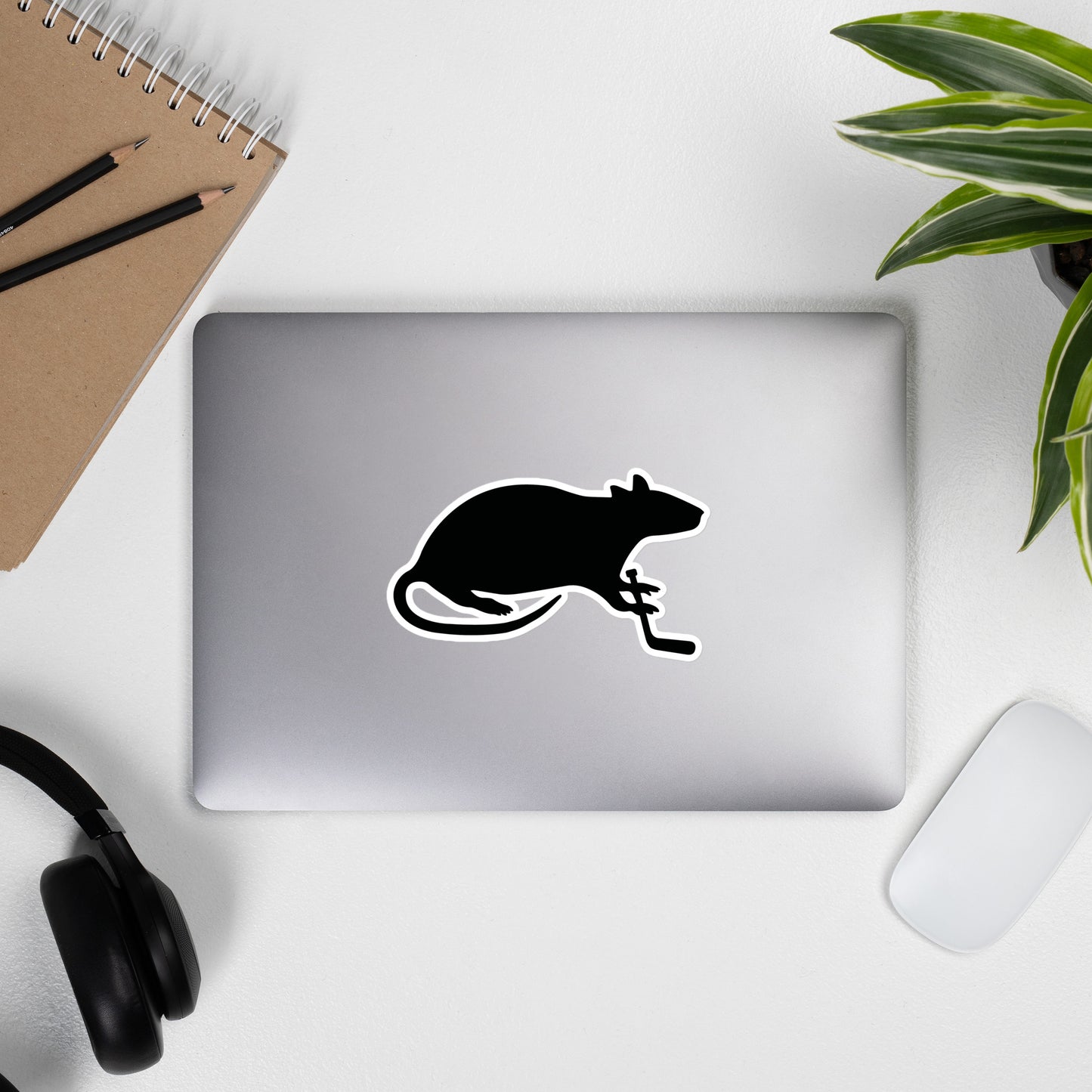 Rat and Stick Logo Bubble-free stickers