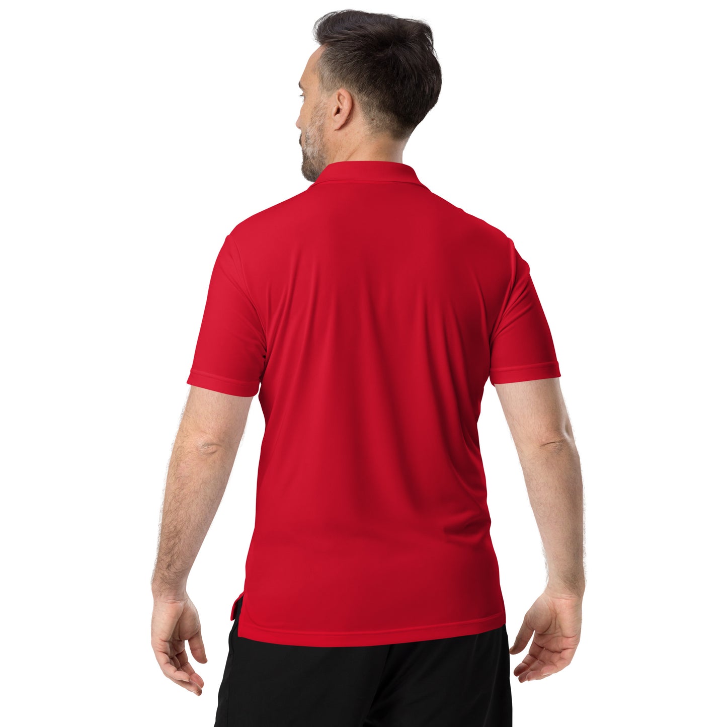 Black Stick and Rat River Rat adidas performance polo shirt