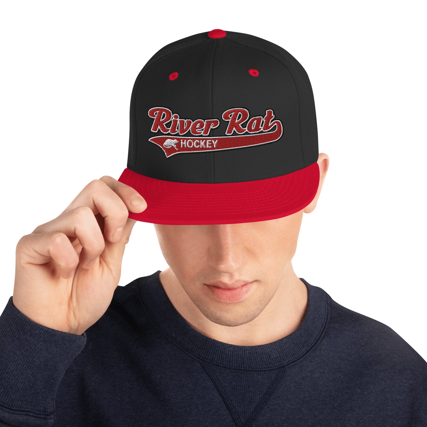 The River Rat Hockey Snapback Hat