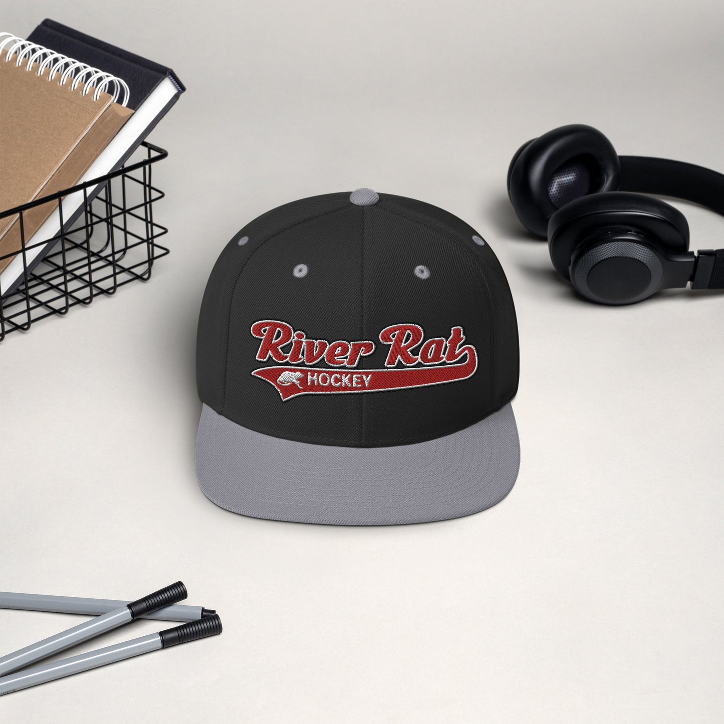 The River Rat Hockey Snapback Hat