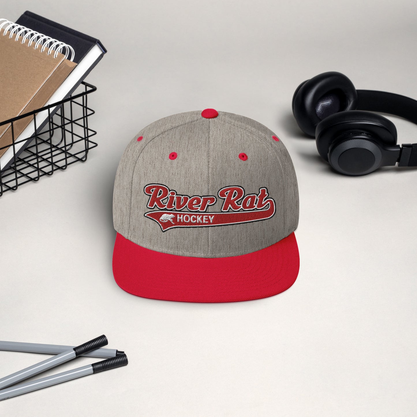 The River Rat Hockey Snapback Hat
