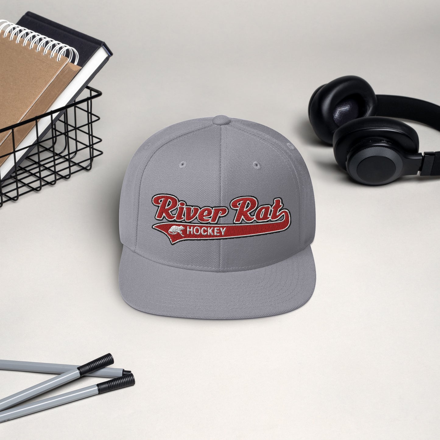 The River Rat Hockey Snapback Hat