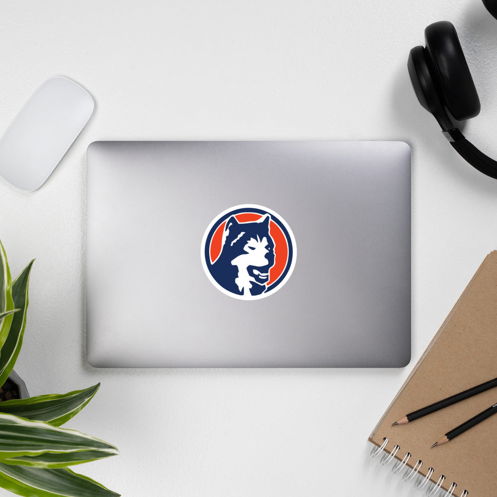 North Iowa Huskies Bubble-free stickers