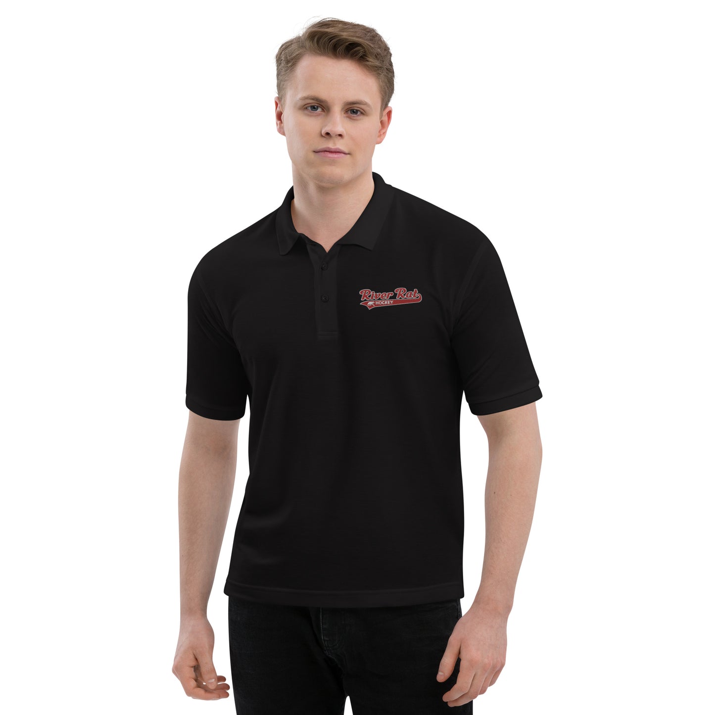River Rat Hockey Men's Premium Polo