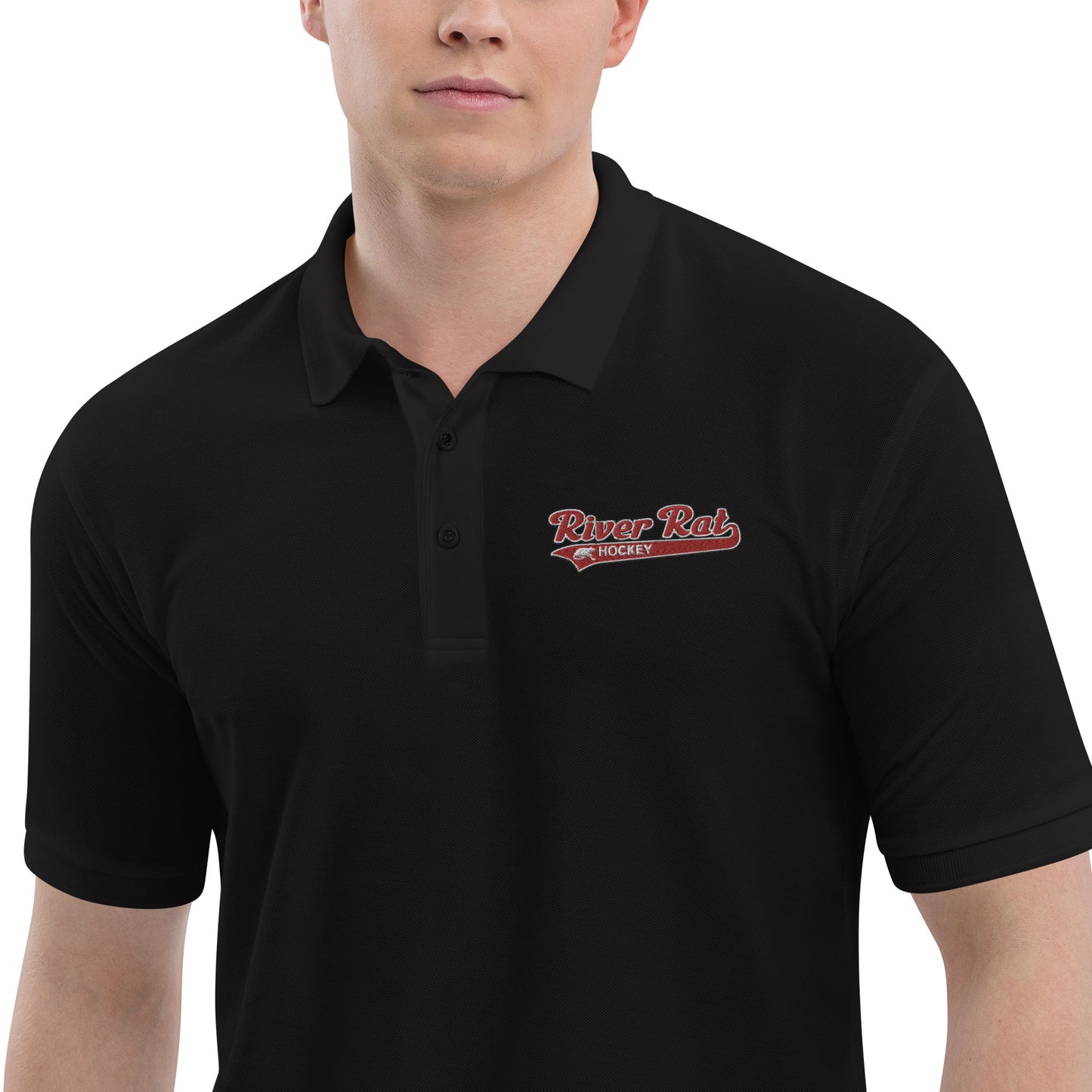 River Rat Hockey Men's Premium Polo