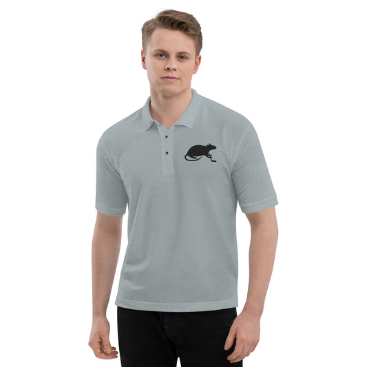 Black Stick and Rat River Rat Men's Premium Polo