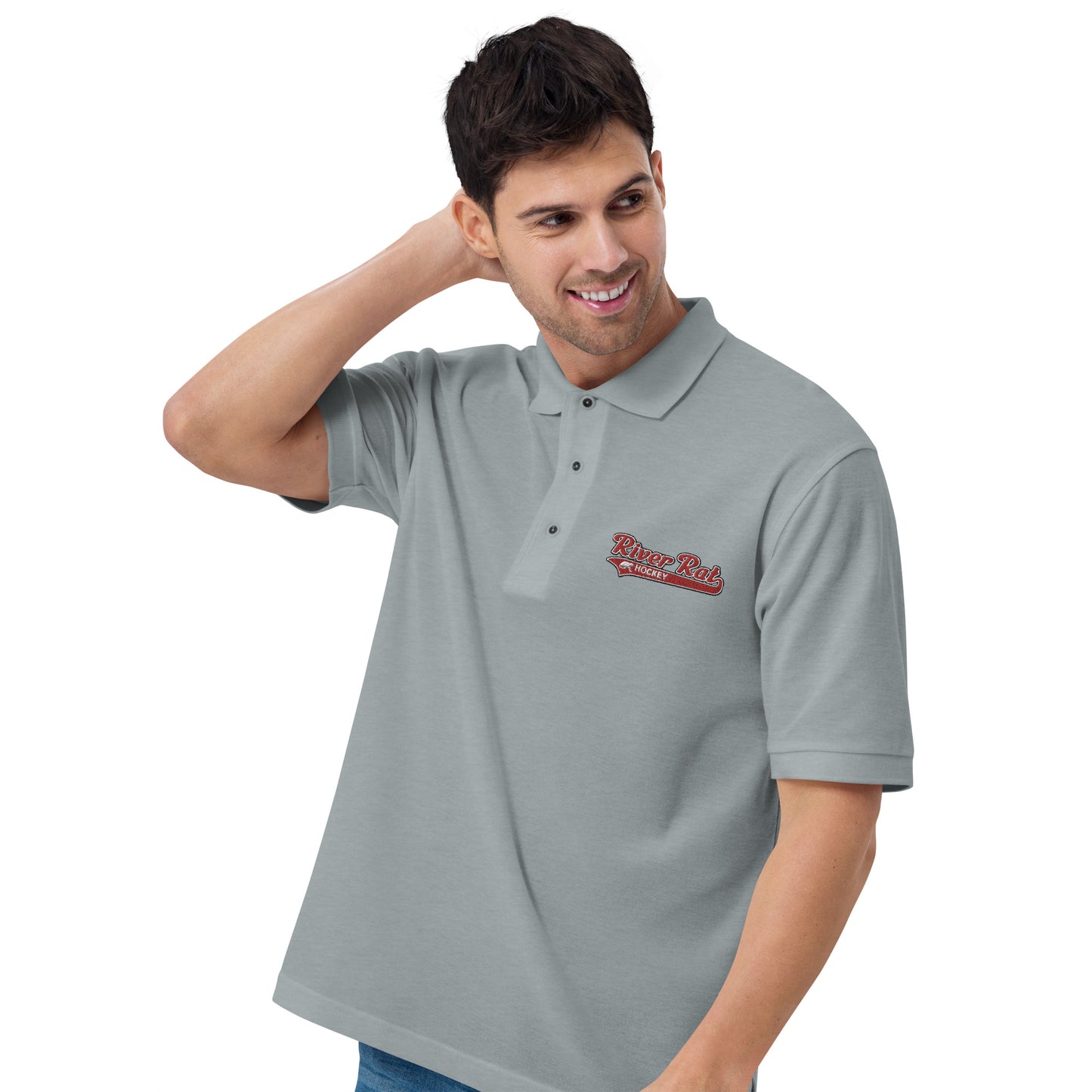 River Rat Hockey Men's Premium Polo