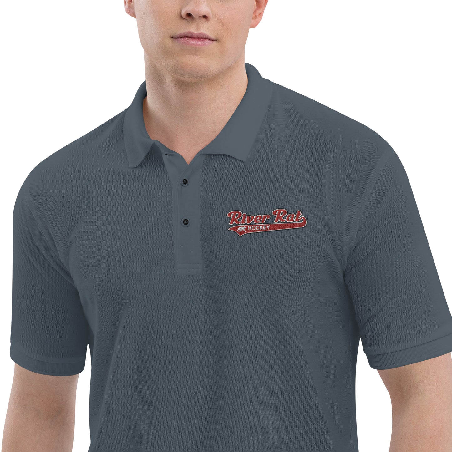 River Rat Hockey Men's Premium Polo