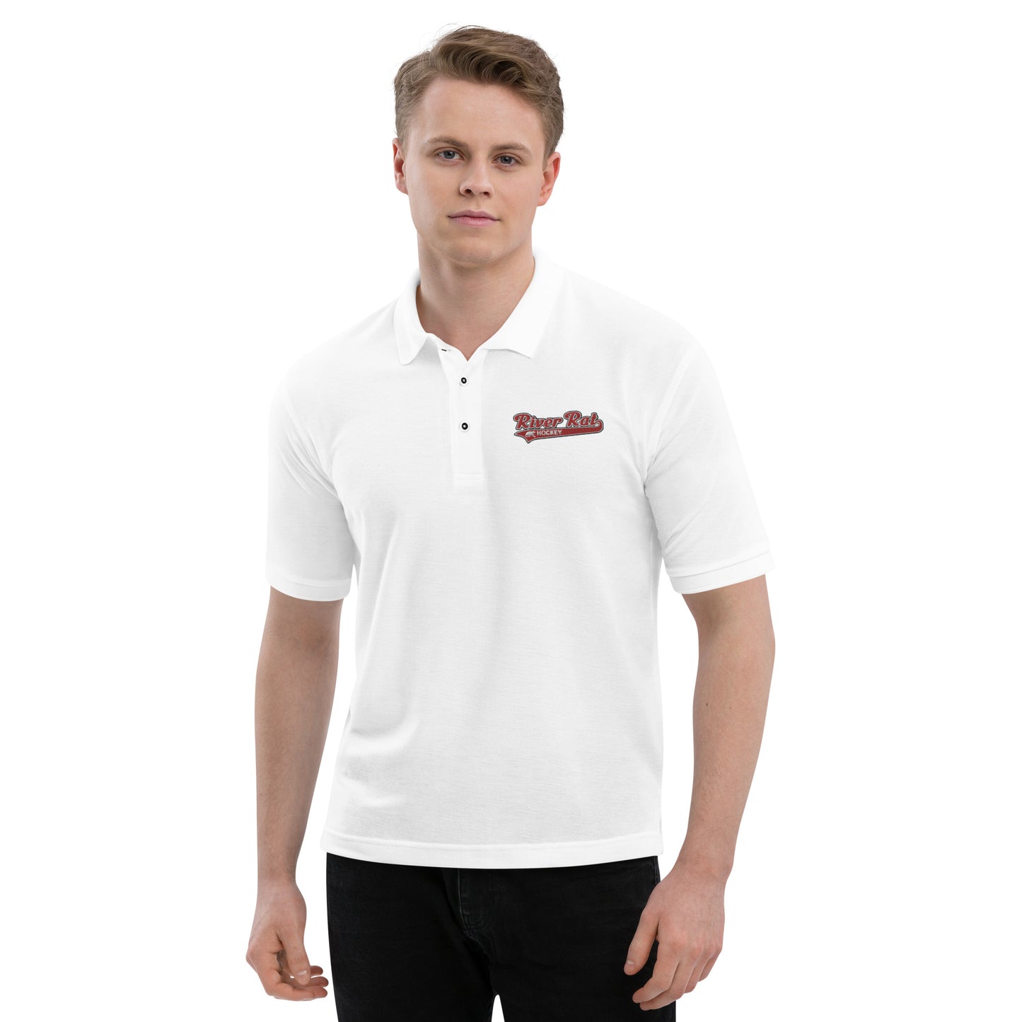 River Rat Hockey Men's Premium Polo