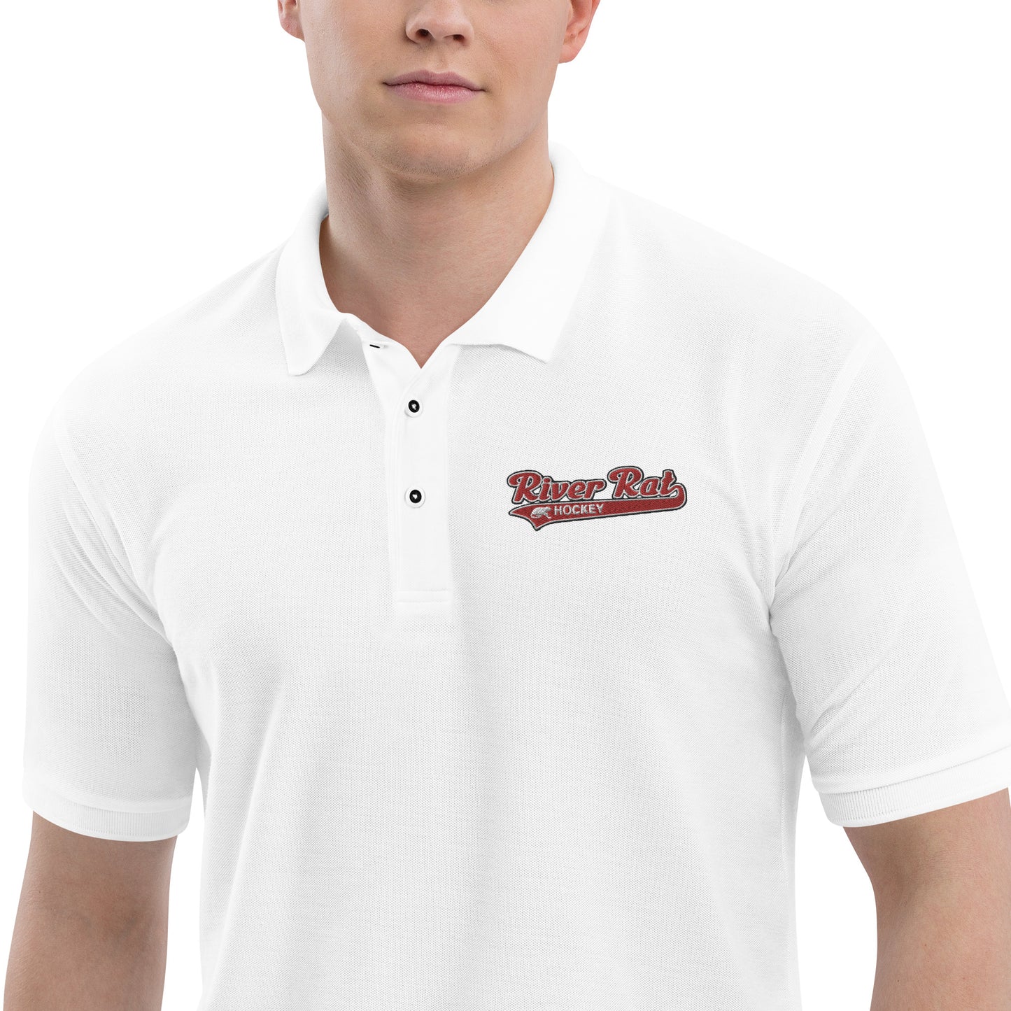 River Rat Hockey Men's Premium Polo