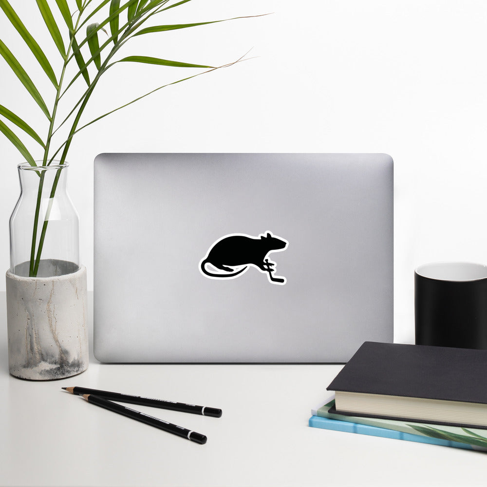 Rat and Stick Logo Bubble-free stickers