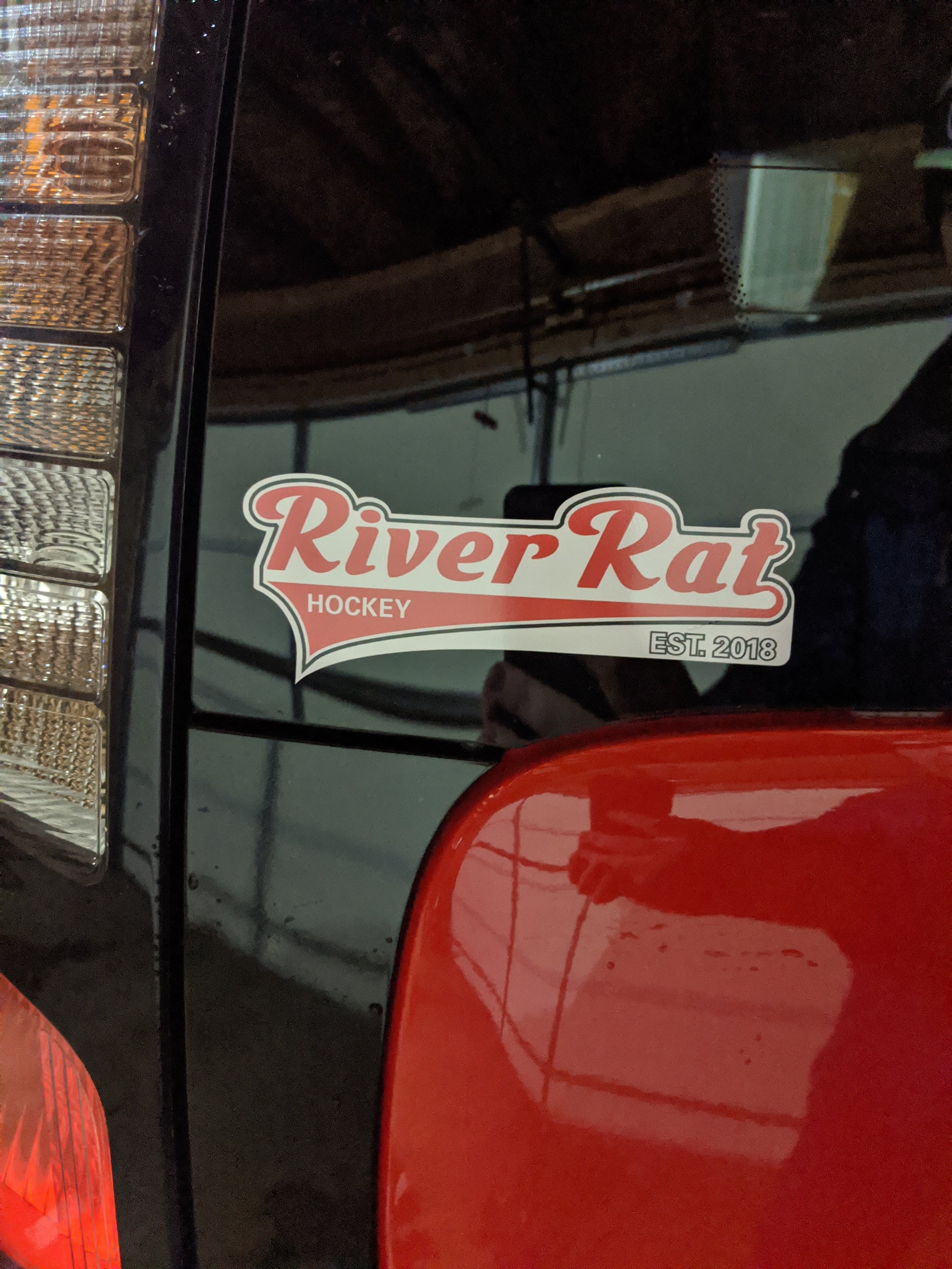 River Rat Hockey Sticker