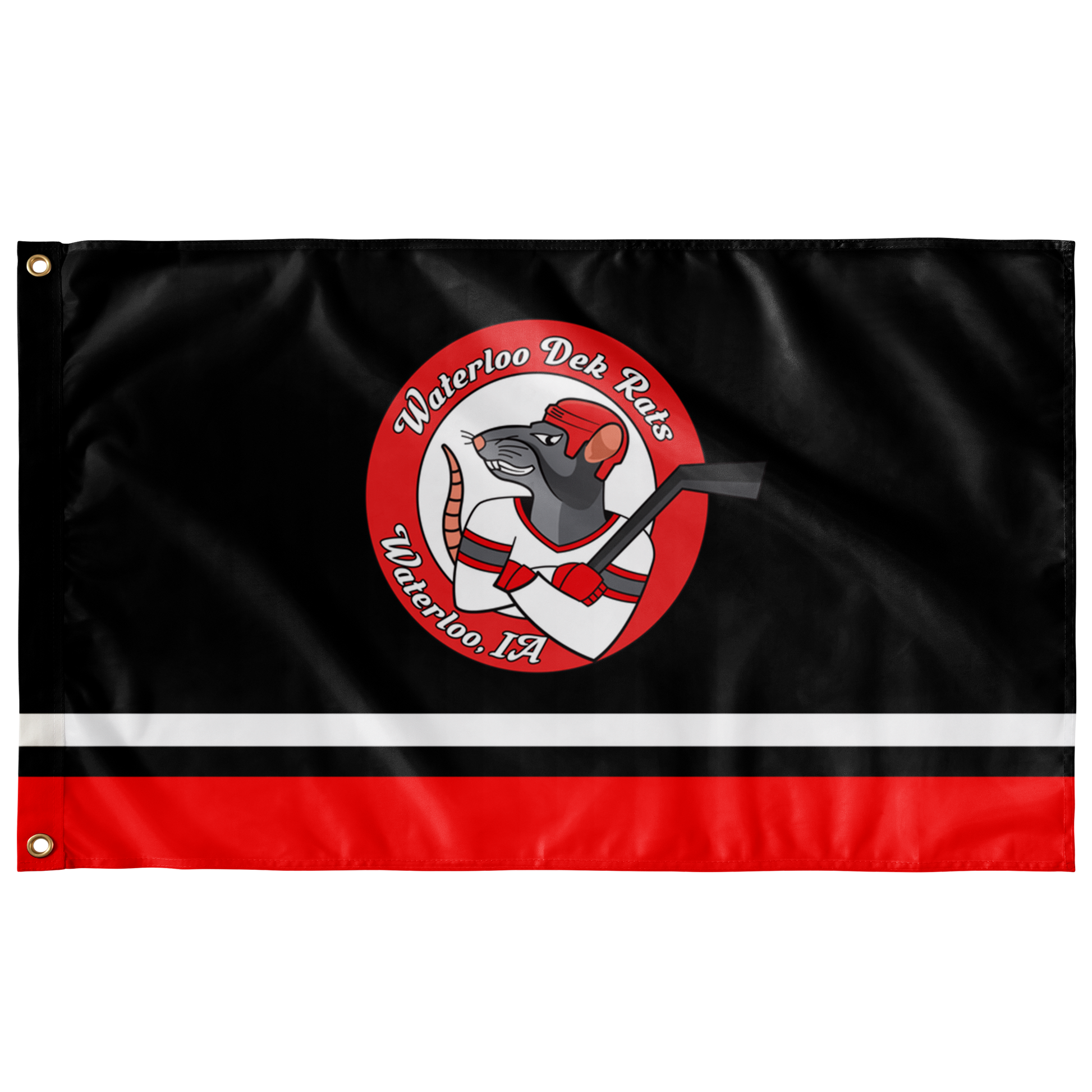 Waterloo Dek Rats Flag