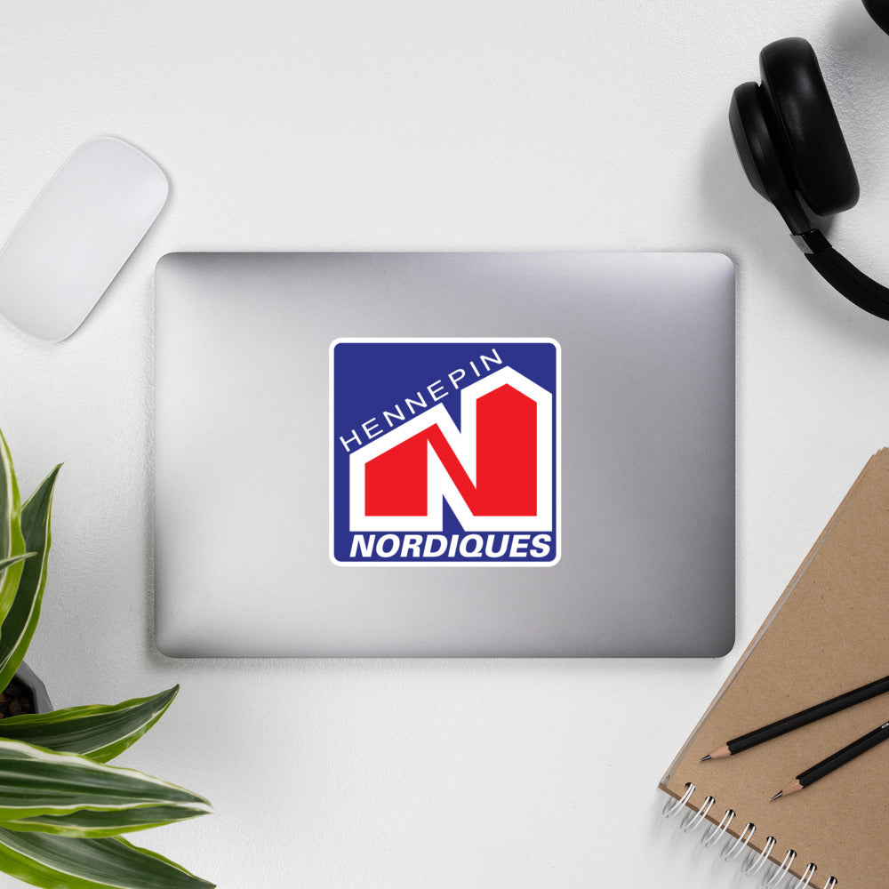 Hennepin Nordiques Bubble-free stickers